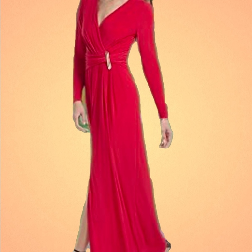 DKNY Women's Maxi Knit V-Neck Dress